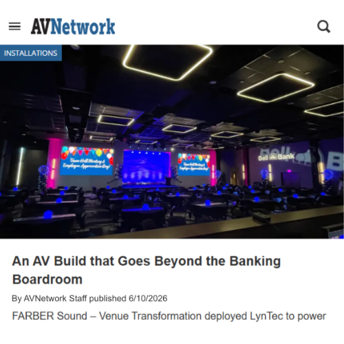 AV Network Article: An AV Build that Goes Beyond the Banking Boardroom